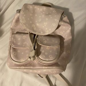 Mini lavender floral backpack